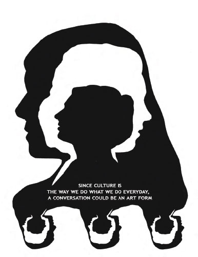 since culture is the way we do what we do everyday, a conversation could be an art form