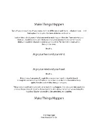 Piero Passacantando, Breathe. Make Things Happen
Turn off your phone, turn off your computer, turn off the music and the tv... whatever is on... and find a place that’s quiet. Go there, sit down and breathe.
Look within and ask yourself what you need to make happen. Breathe. Tune out what you think you should be doing and what you already had planned to do. Sometimes we think we should do what others told us we should do. The line is thin. Look within, through the layers.
Breathe. Align your heart and your mind.
Align your mind and your heart. Breathe.
It is not easy. I am going through this process myself and it is hard to hear it through the outside noise, difficult to tune to that voice that it’s often told to keep quiet. Breathe. Look within, through the layers.
This process should not be a substitute to make things happen. It is not a goal, but a part of a process. It is just step #1. Breathe. It may take time. And always remember we are doing this together. Maybe not exactly at the same time, but together.
Make Things Happen
#mkthngshppn Piero Passacantando