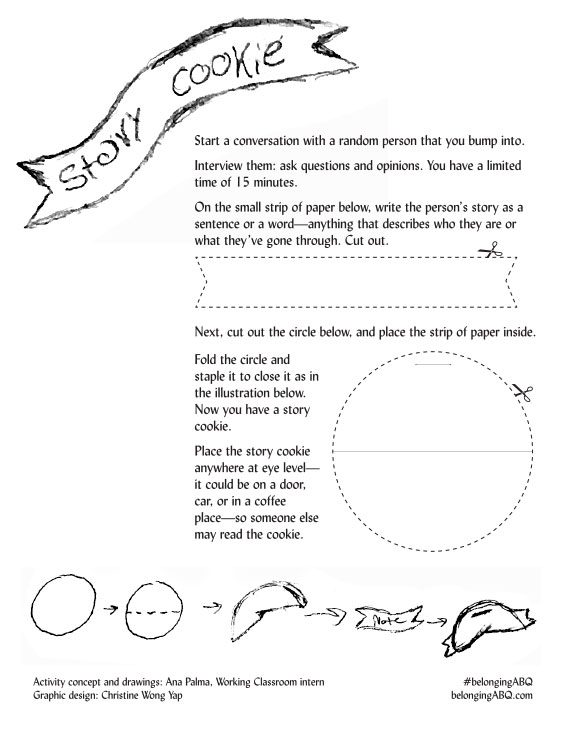 Story Cookie, an intervention
activity by ANA P. PALMA.