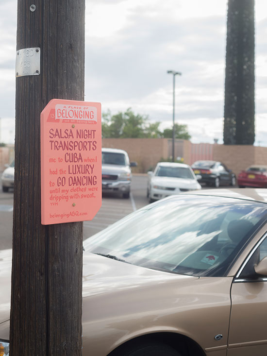 A Place of Belonging #13. We all belong here. Salsa night transports me to Cuba when I had the luxury to go dancing until my clothes were dripping with sweat. BelongingABQ.com