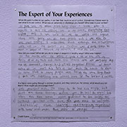 sample of completed writing activity by Sky, on grief of losing her nonna, with advice to surround yourself with love